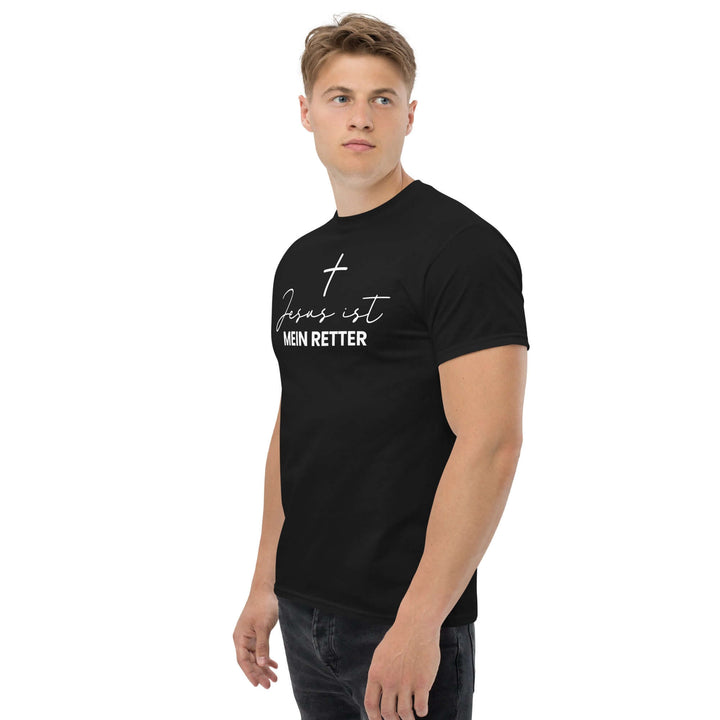 Klassisches Herren-T-Shirt "Jesus ist mein Retter" – Aus Gnade
