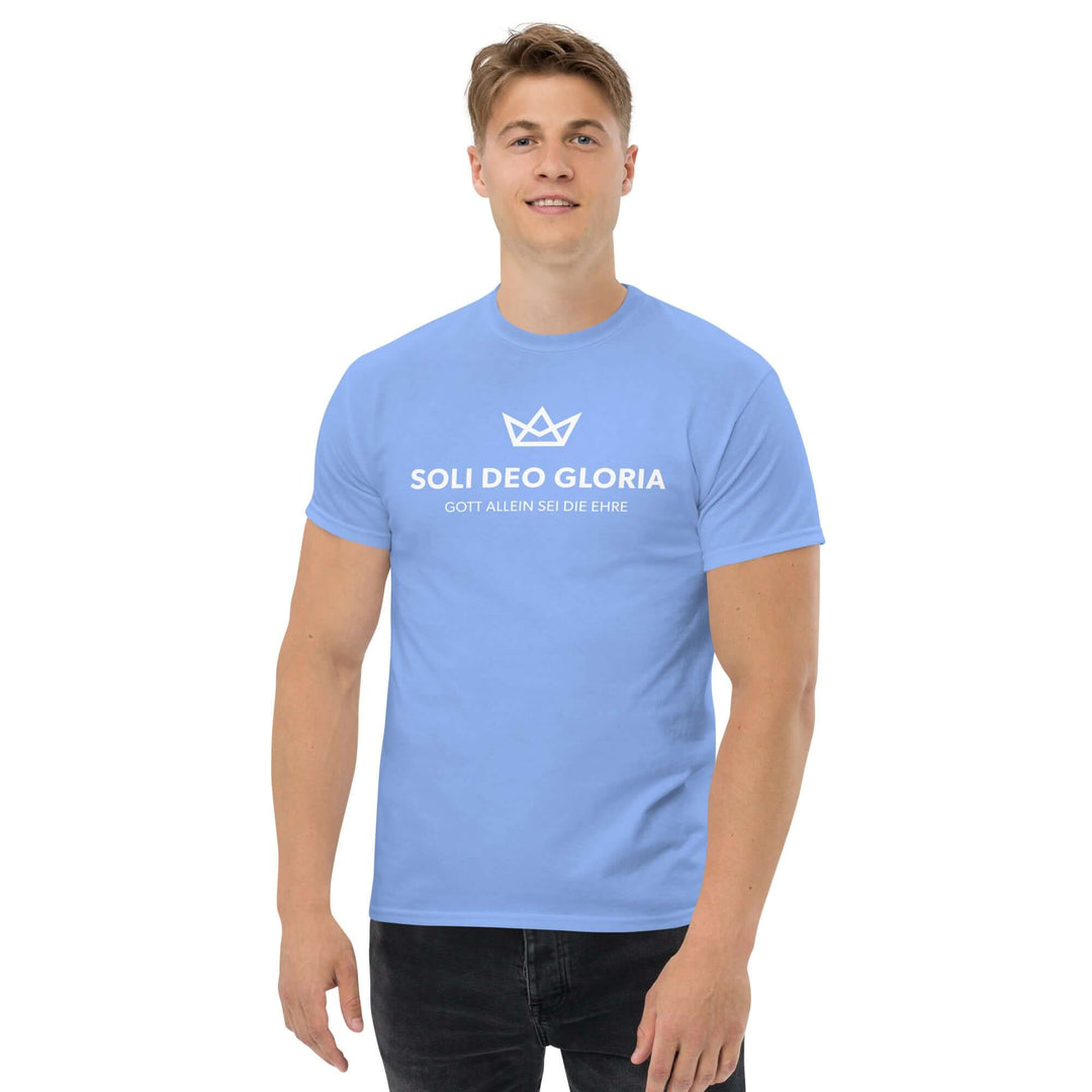 Klassisches Herren-T-Shirt "Soli Deo Gloria" – Aus Gnade