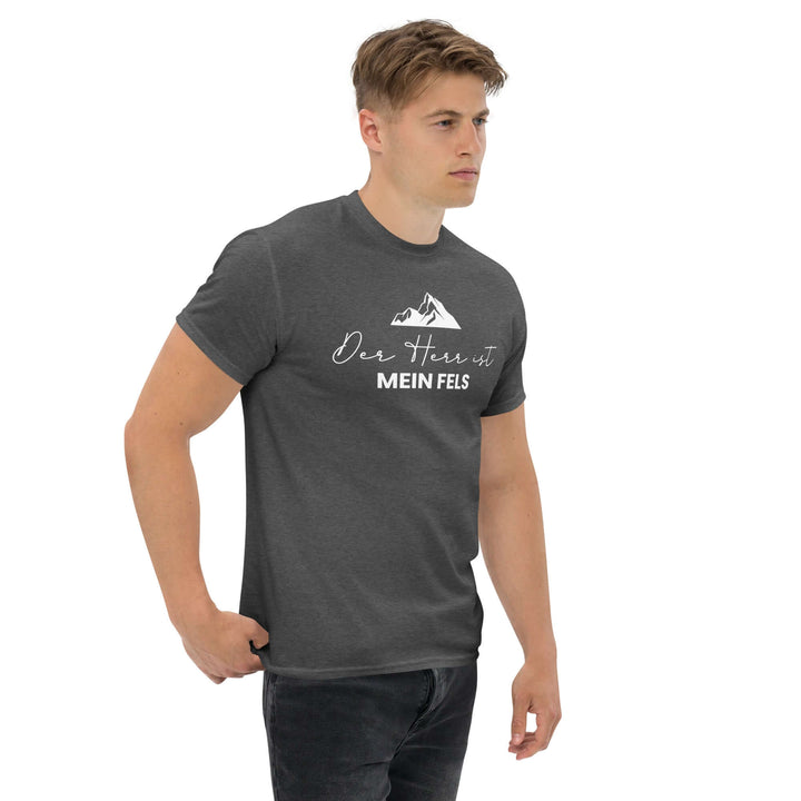 Klassisches Herren-T-Shirt "Der HERR ist mein Fels" – Aus Gnade