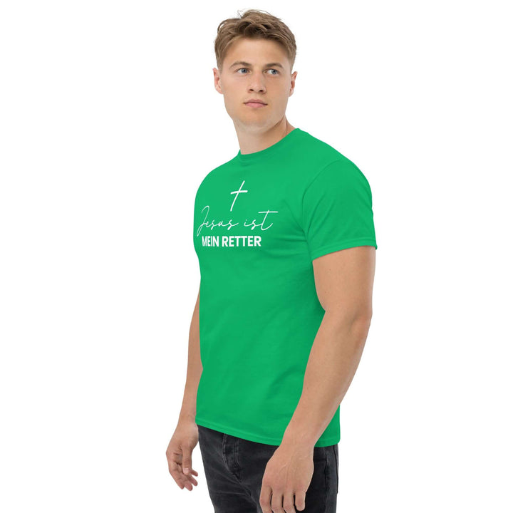 Klassisches Herren-T-Shirt "Jesus ist mein Retter" – Aus Gnade