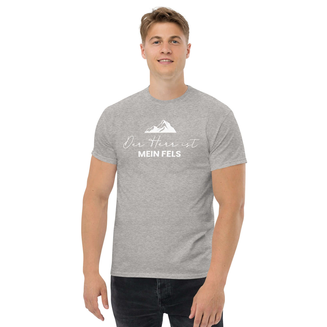 Klassisches Herren-T-Shirt "Der HERR ist mein Fels" – Aus Gnade