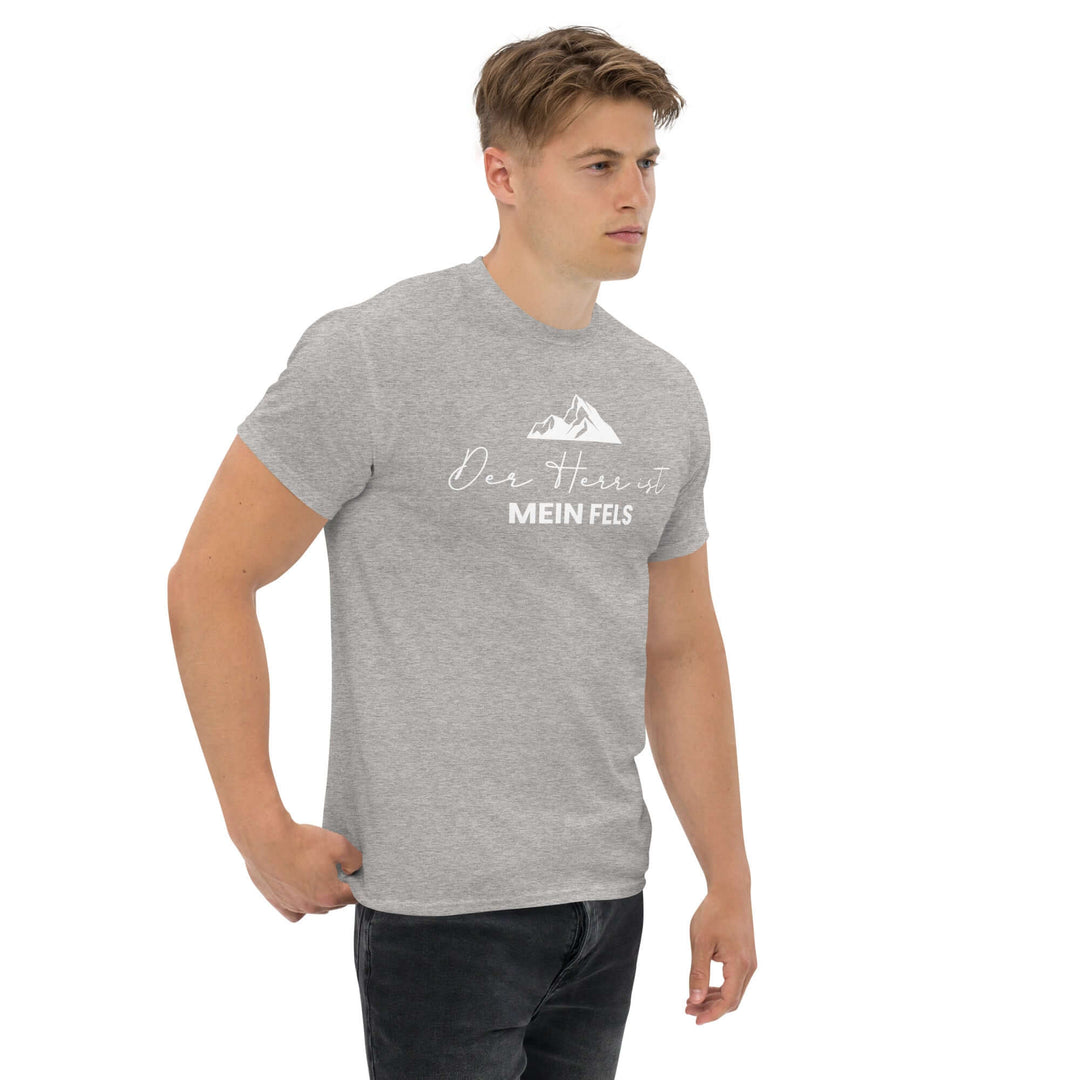 Klassisches Herren-T-Shirt "Der HERR ist mein Fels" – Aus Gnade
