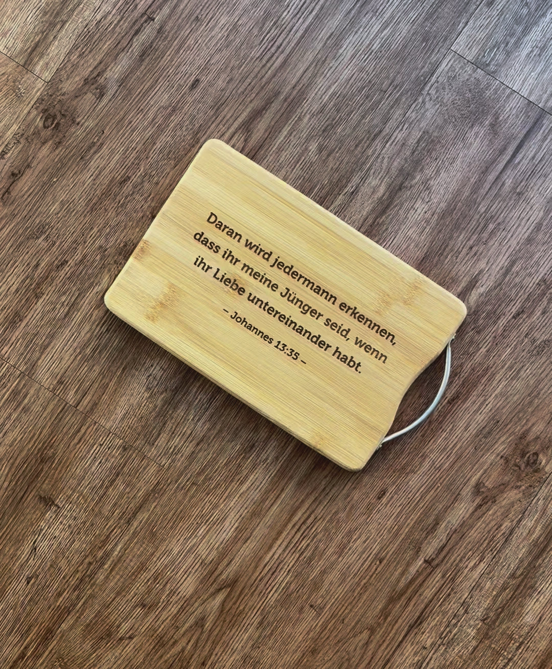 Personalisiertes Schneidebrett "Dein Text" · Gravur