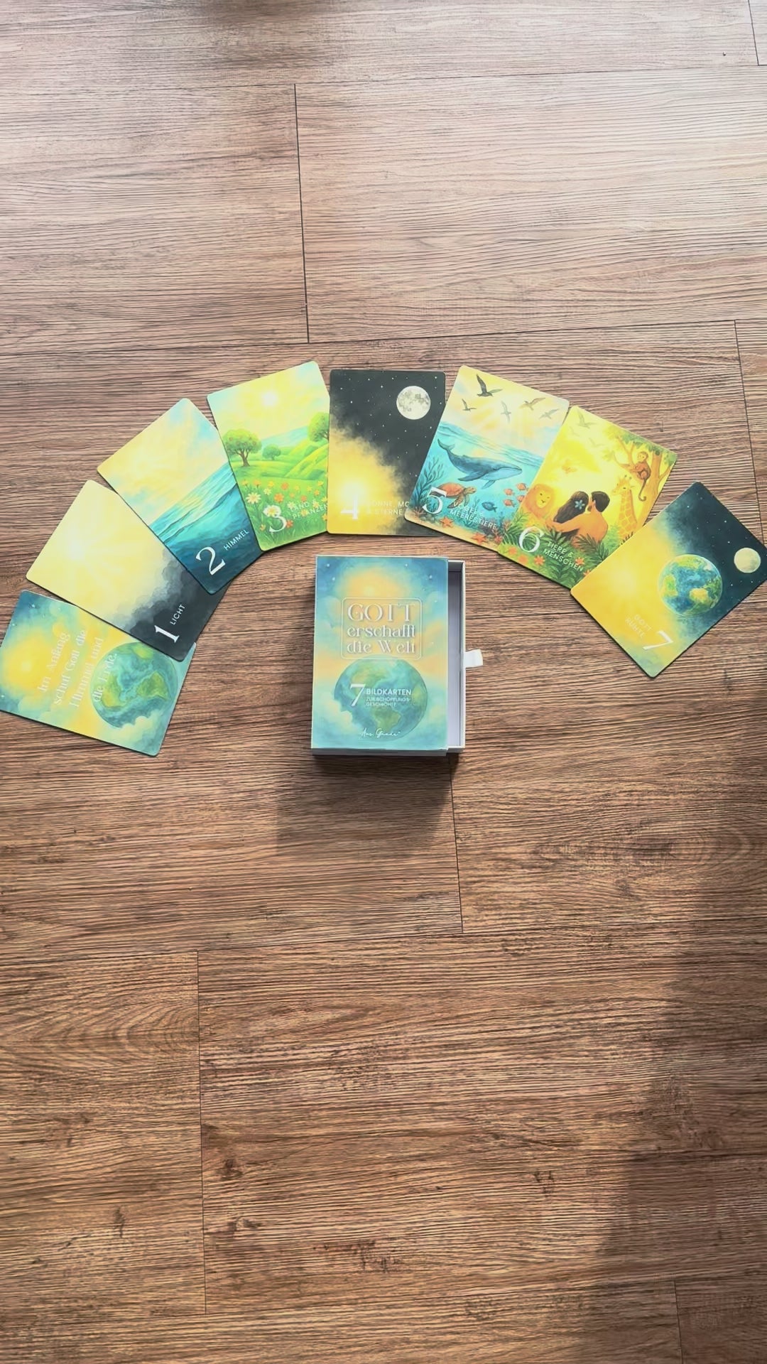 Kartenset "Gott erschafft die Welt" - Die Biblische Schöpfungsgeschichte