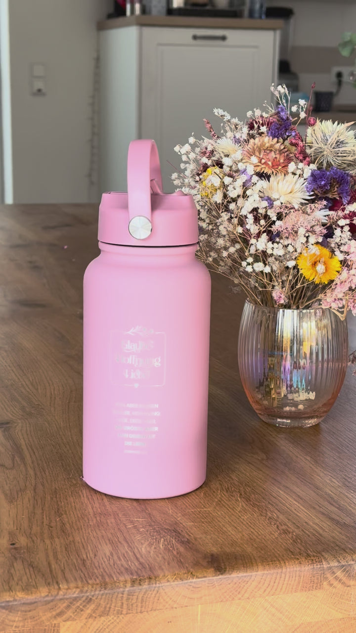 Thermoflasche "Glaube Hoffnung Liebe" · 650 ml · Gravur · 1.Korinther 13,13