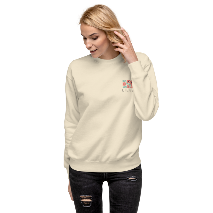 Unisex Premium Pullover "Liebe" · Bibelvers · beidseitig bedruckt