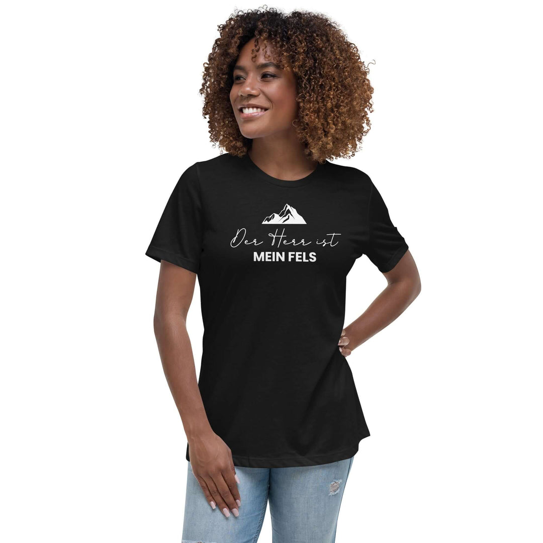 Lockeres Damen-T-Shirt "Der HERR ist mein Fels" – Aus Gnade