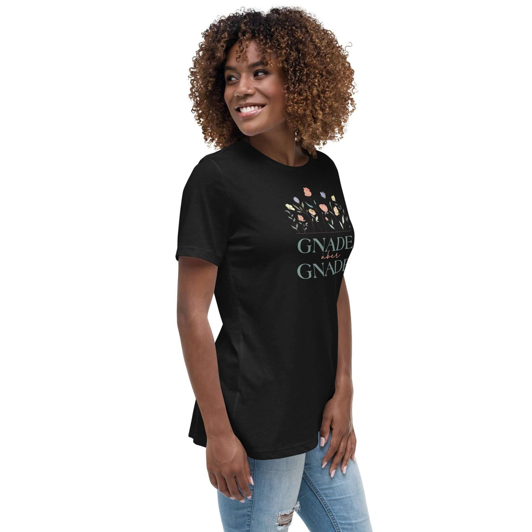 Lockeres Damen-T-Shirt "Gnade über Gnade"