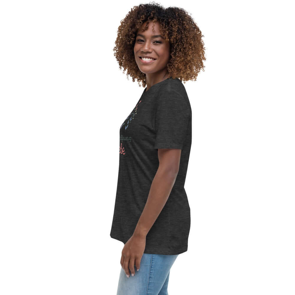 Lockeres Damen-T-Shirt "Glaube Hoffnung Liebe"