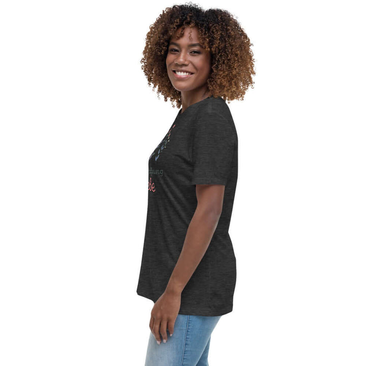 Lockeres Damen-T-Shirt "Glaube Hoffnung Liebe"