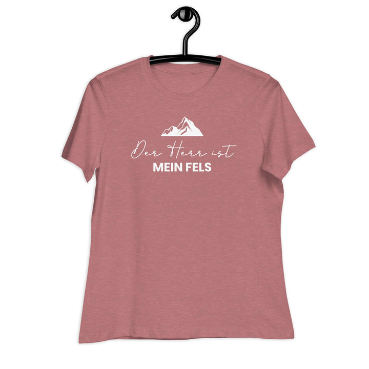 Lockeres Damen-T-Shirt "Der HERR ist mein Fels" – Aus Gnade