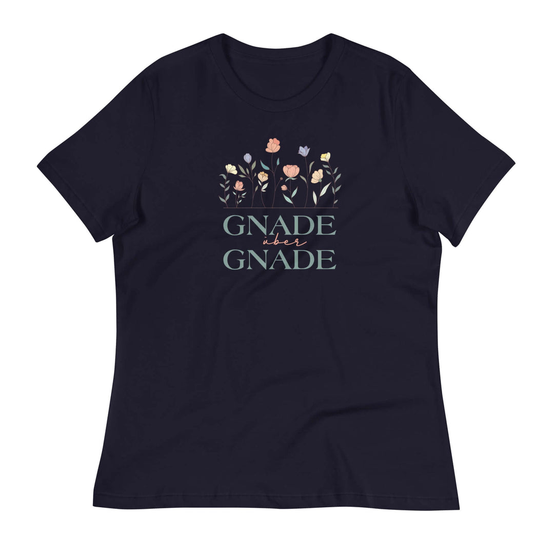Lockeres Damen-T-Shirt "Gnade über Gnade"
