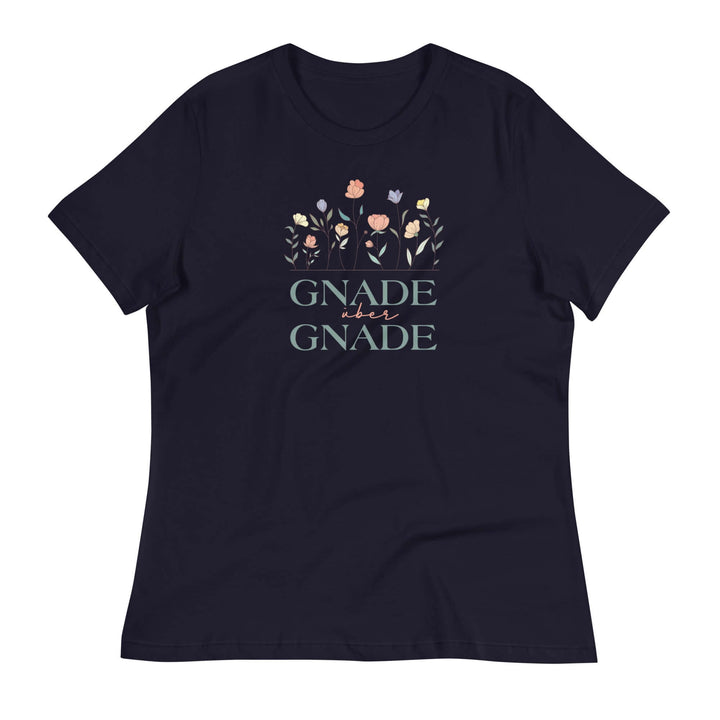 Lockeres Damen-T-Shirt "Gnade über Gnade"