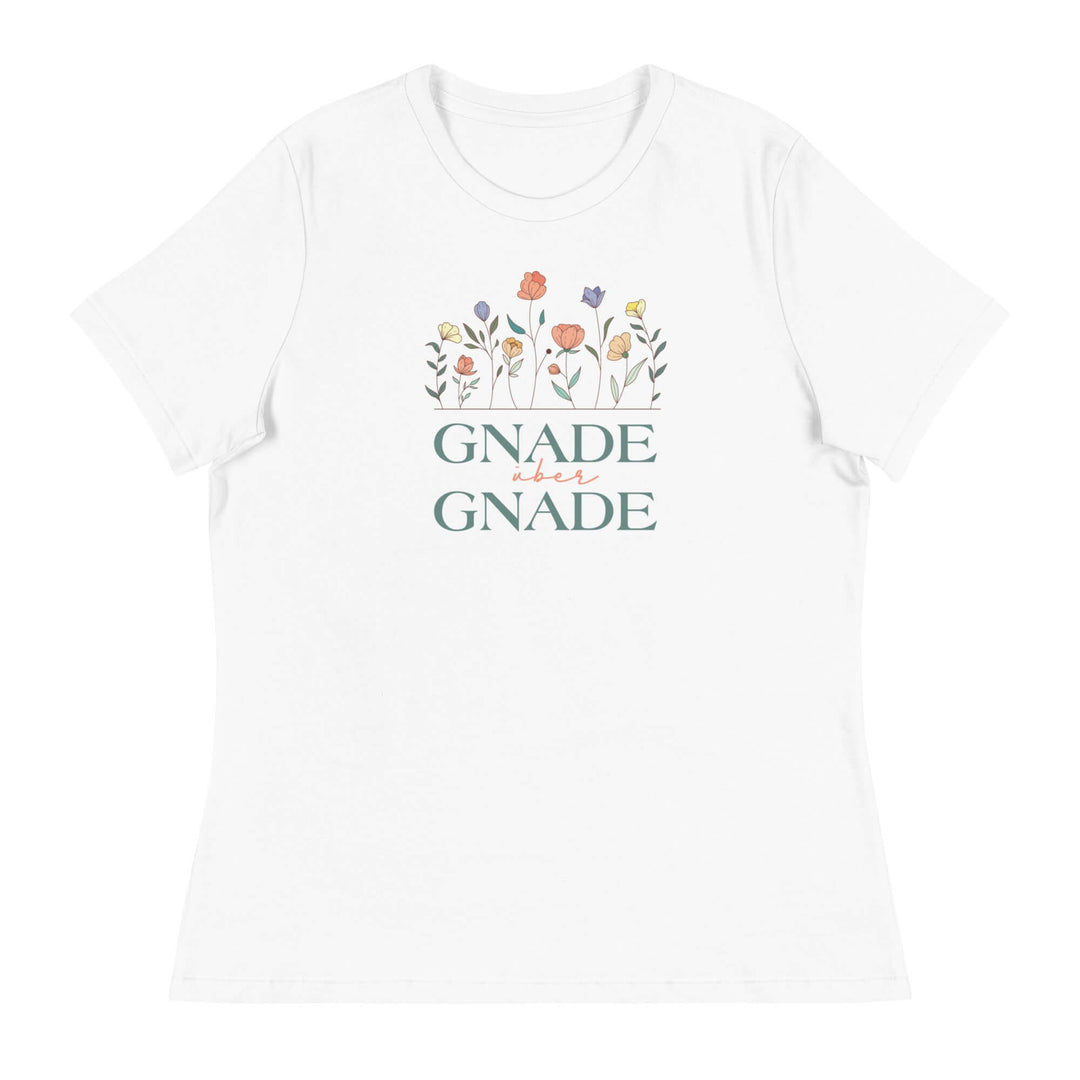 Lockeres Damen-T-Shirt "Gnade über Gnade"
