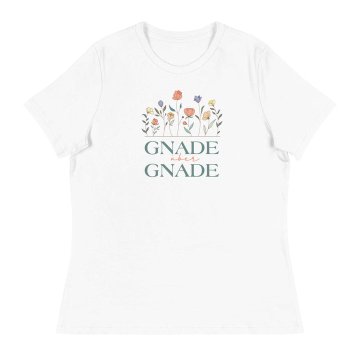 Lockeres Damen-T-Shirt "Gnade über Gnade"