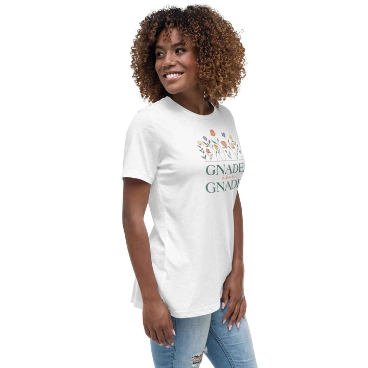 Lockeres Damen-T-Shirt "Gnade über Gnade"