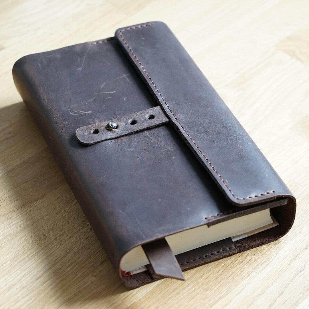Bibelhülle "Vario+" · echtes Leder · handmade Bibelhülle nach Maß – Aus Gnade