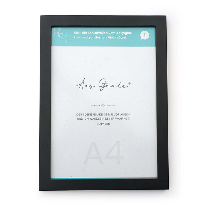 % Mangelware % Bilderrahmen Holz · A3 · Acrylglas – Aus Gnade