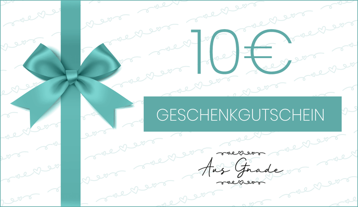 Geschenkgutschein "Aus Gnade" – Aus Gnade