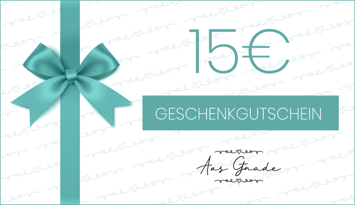 Geschenkgutschein "Aus Gnade" – Aus Gnade