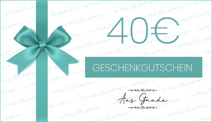 Geschenkgutschein "Aus Gnade" – Aus Gnade