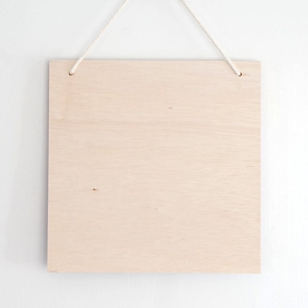 Holzschild "Mein Haus" · Bibelvers · 30x30 cm · Christliche Holzschilder – Aus Gnade
