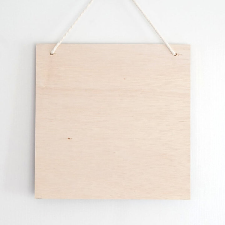 Holzschild "Mein Haus" · Bibelvers · 30x30 cm · Christliche Holzschilder – Aus Gnade