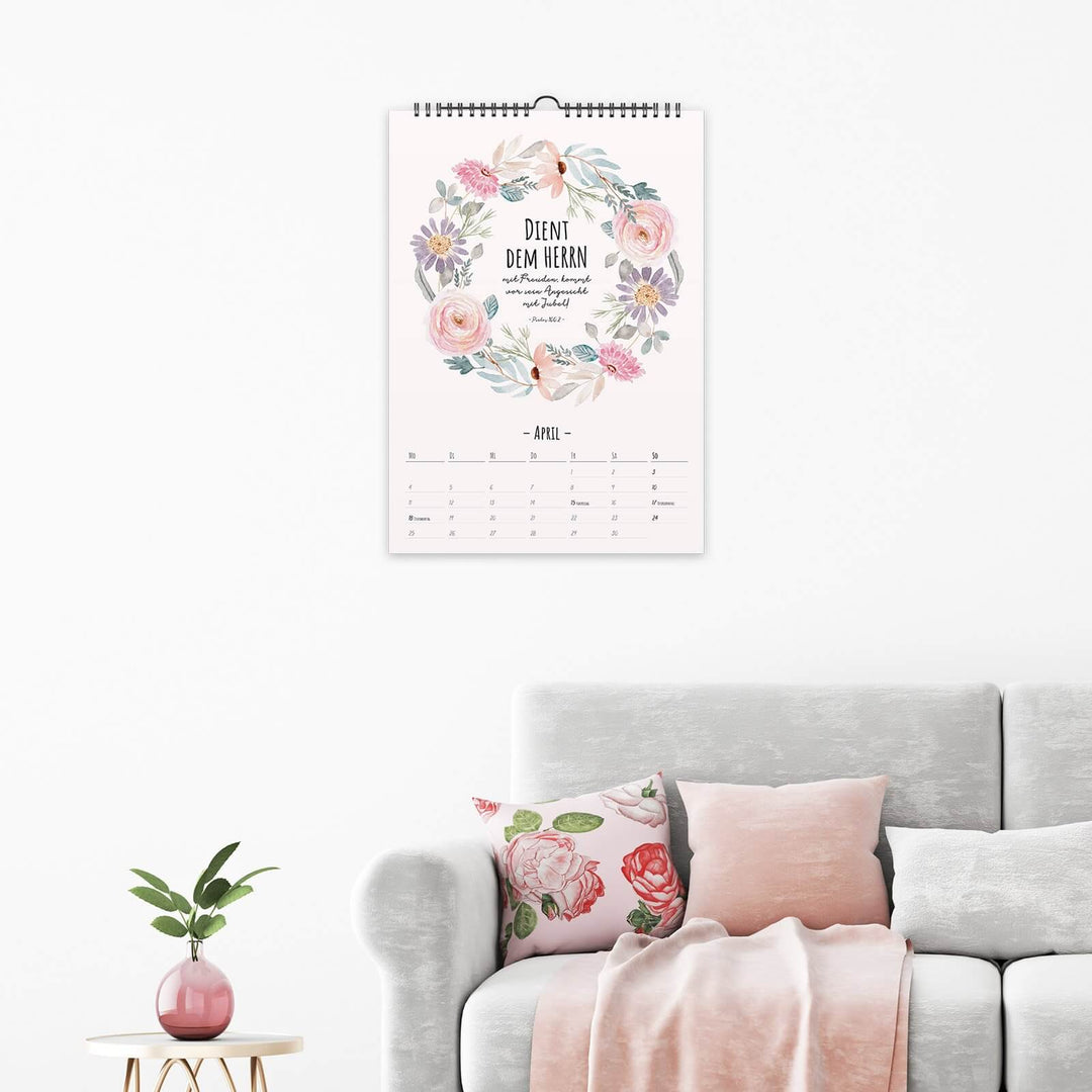 Kalender "Ermutigung" 2024 · A3 · christliche Kalender – Aus Gnade