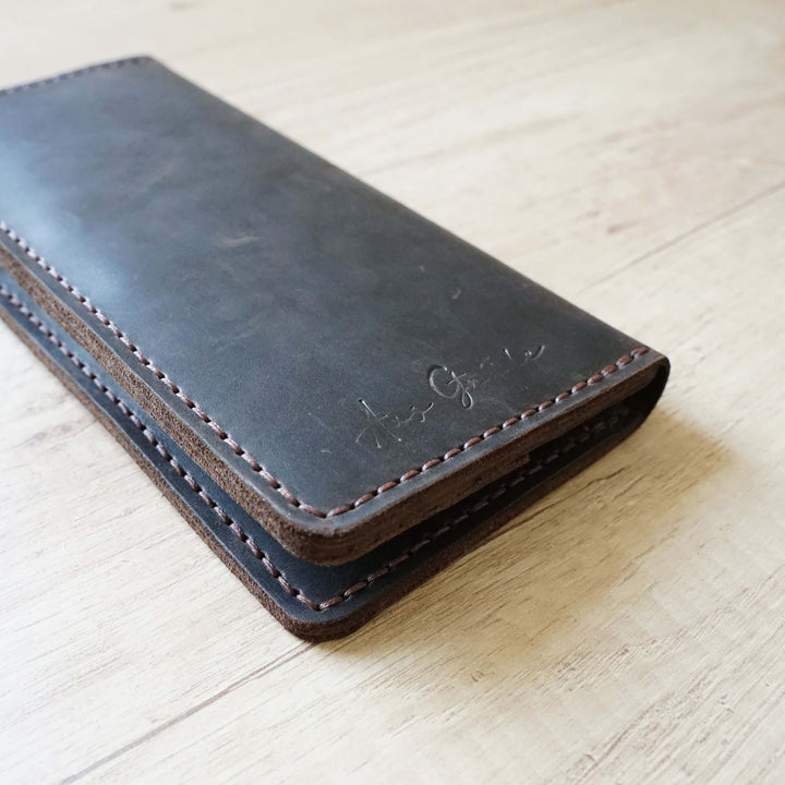 Portmonee "Platzwunder" · echtes Leder · handgemacht – Aus Gnade