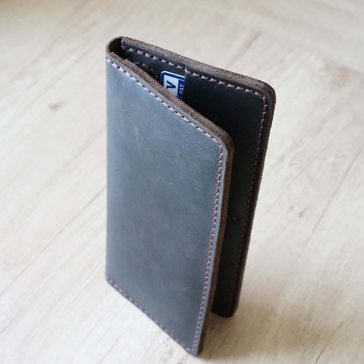Portmonee "Platzwunder" · echtes Leder · handgemacht – Aus Gnade
