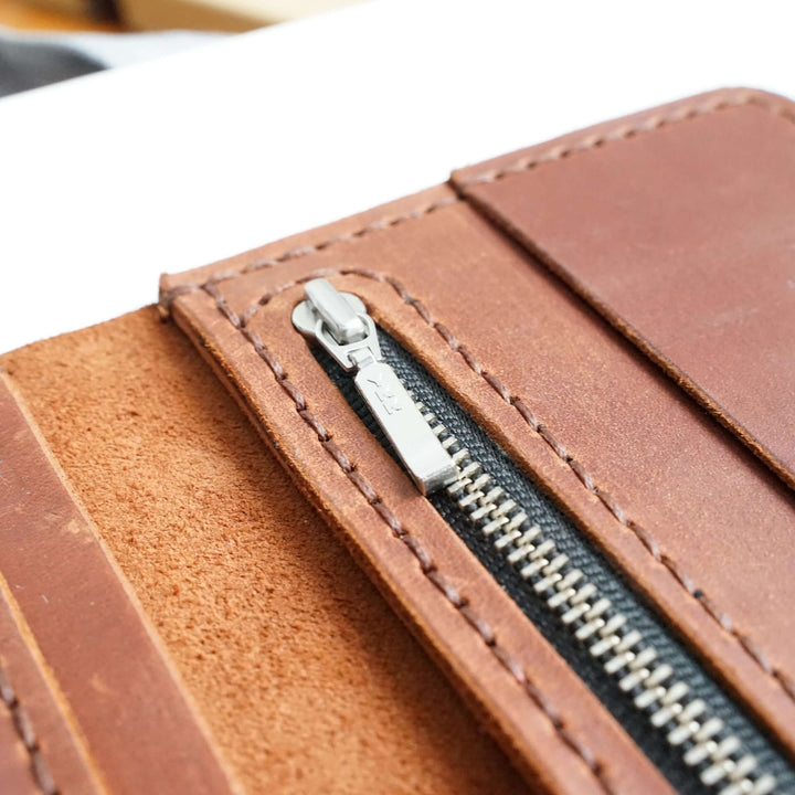 Portmonee "Platzwunder" · echtes Leder · handgemacht – Aus Gnade