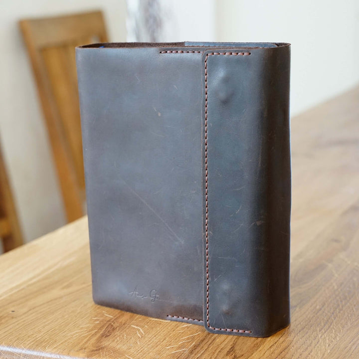 Bibelhülle "Hirte+" · echtes Leder · individuelle Größen · handmade Bibelhülle nach Maß – Aus Gnade
