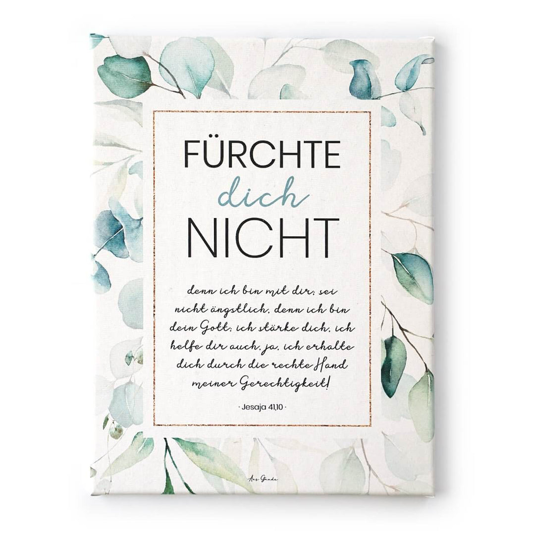 Leinwandbild "Fürchte dich nicht" · Bibelvers · 30 x 40 cm – Aus Gnade
