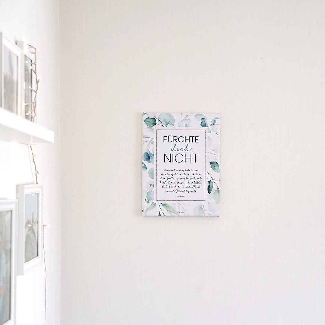 Leinwandbild "Fürchte dich nicht" · Bibelvers · 30 x 40 cm – Aus Gnade