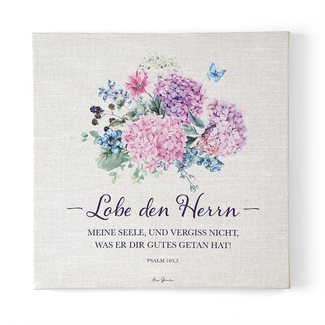 Leinwandbild "Lobe den Herrn" · 30x30 / 50x50 cm – Aus Gnade