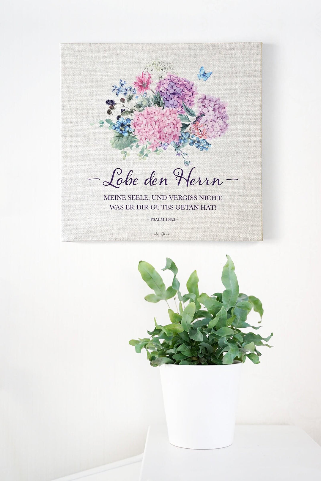 Leinwandbild "Lobe den Herrn" · 30x30 / 50x50 cm – Aus Gnade