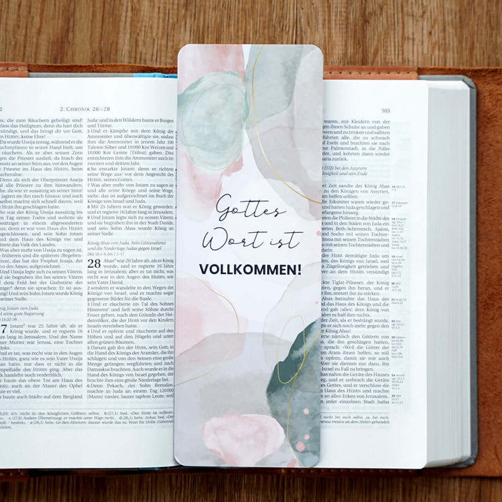 Lesezeichen "Gottes Wort ist vollkommen!" · Serie Psalmen · Bibelverse – Aus Gnade