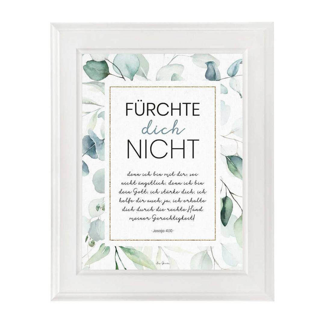 Poster "Fürchte dich nicht" · A3 / A4 · Bibelvers Deutsch – Aus Gnade