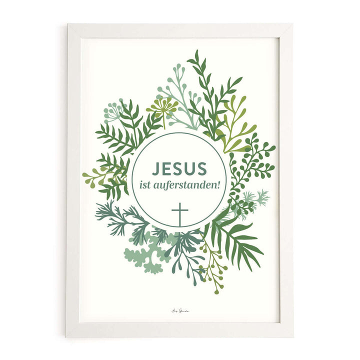 Poster "Jesus ist auferstanden!" · Ostern · A3 – Aus Gnade