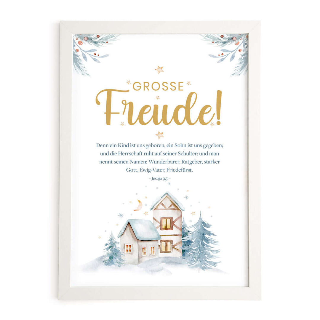 Weihnachtsposter "Große Freude" · Weihnachten · A3 – Aus Gnade