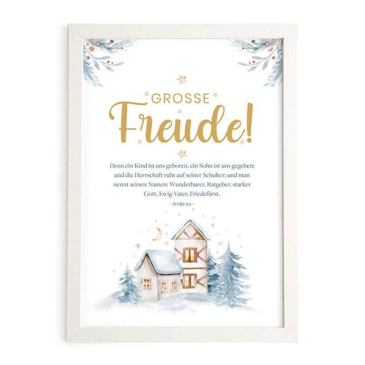 Weihnachtsposter "Große Freude" · Weihnachten · A3 – Aus Gnade