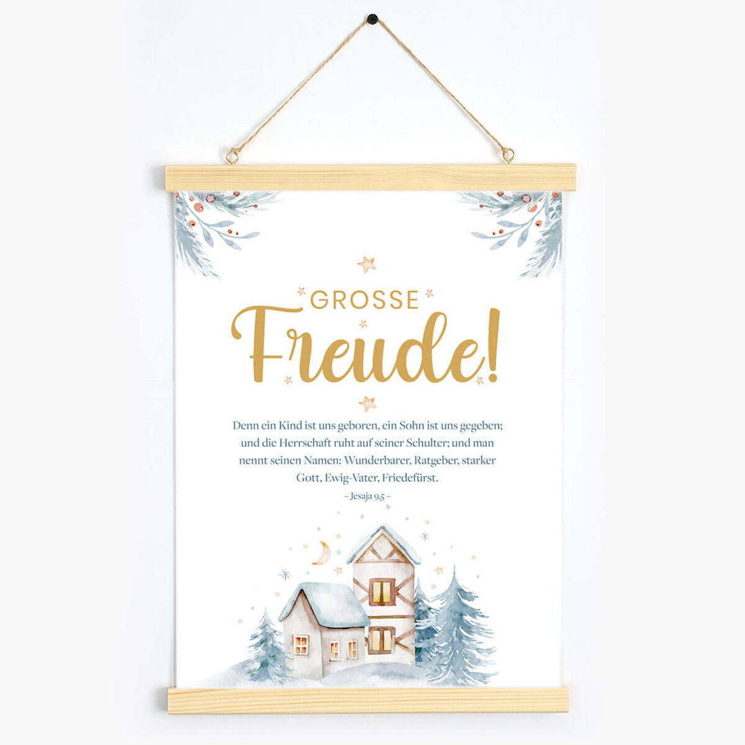 Weihnachtsposter "Große Freude" · Weihnachten · A3 – Aus Gnade