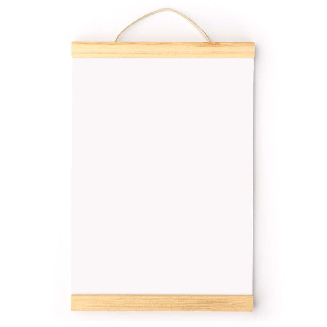 Moderne Posterleisten · Pinie · Holz Magnetleisten · A4 / A3 – Aus Gnade