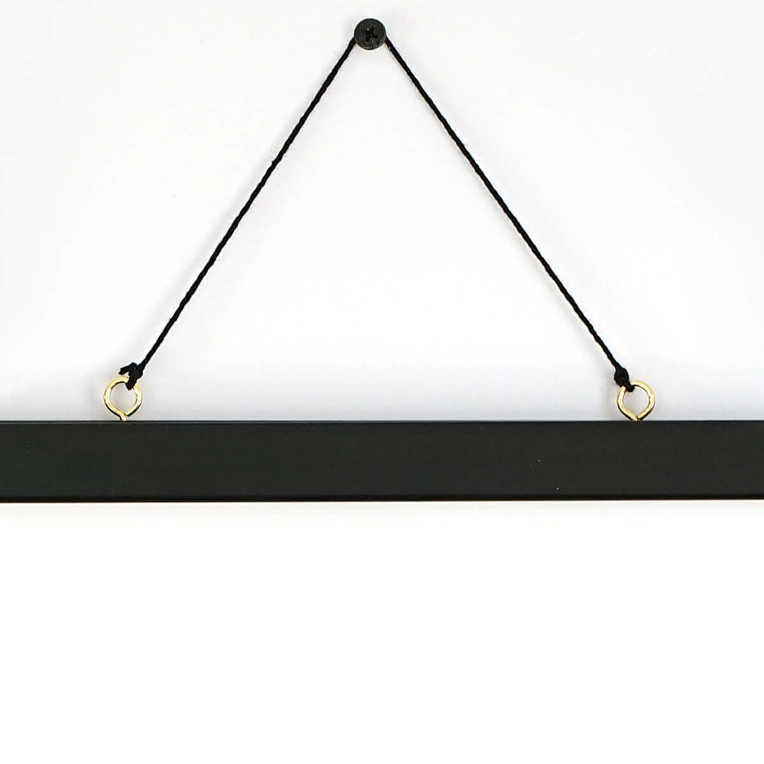 Moderne Posterleisten · Holz Magnetleisten · schwarz · A4 / A3 – Aus Gnade