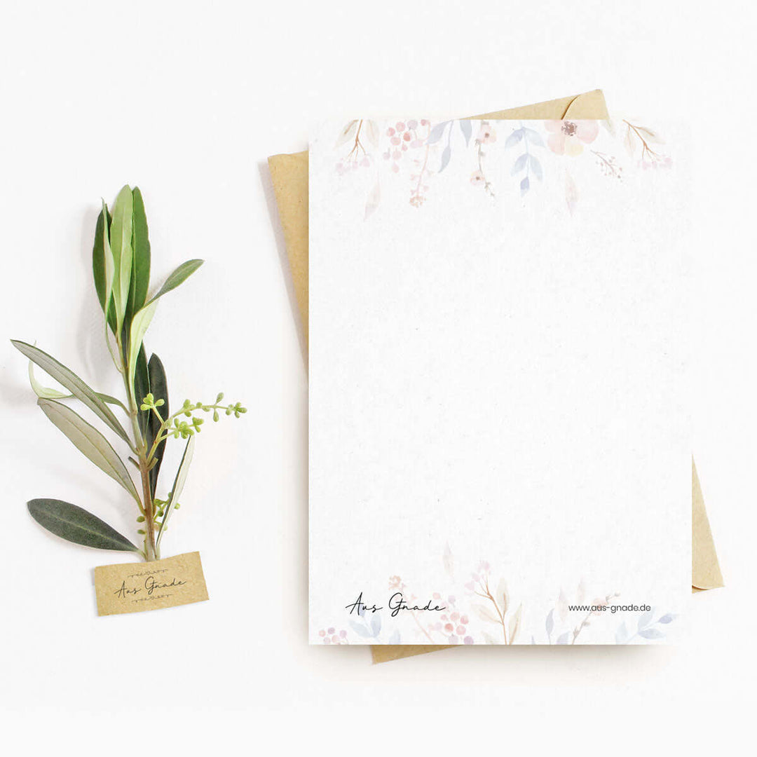 Postkarte "Behüte dein Herz" mit Bibelvers · A6 · mit Gold veredelt – Aus Gnade