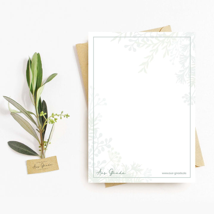 Postkarte "Gott ist Liebe" · A6 · mit Gold veredelt – Aus Gnade