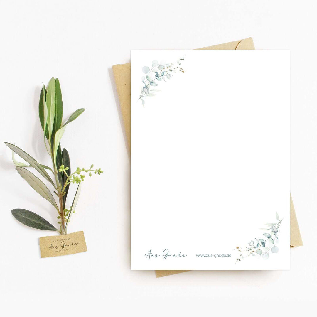 Postkarte "Gottes Segen!" · Bibelvers zum Geburtstag, zur Hochzeit · A6 · mit Gold veredelt – Aus Gnade