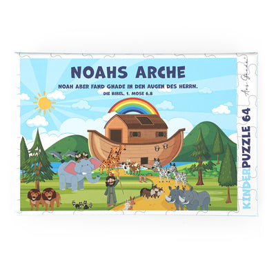 Kinder Puzzle "Noahs Arche" · Bibelvers · 64 Teile – Aus Gnade