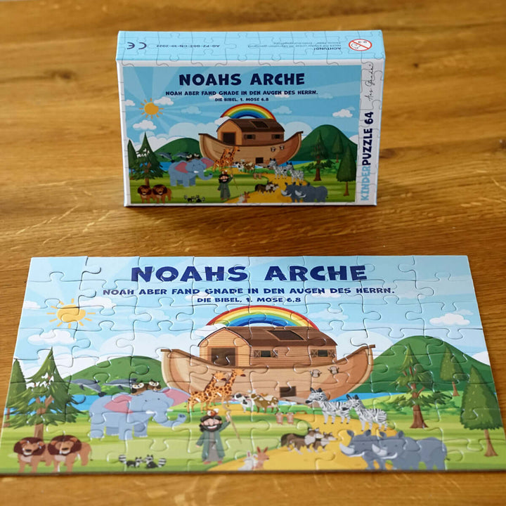 Kinder Puzzle "Noahs Arche" · Bibelvers · 64 Teile – Aus Gnade