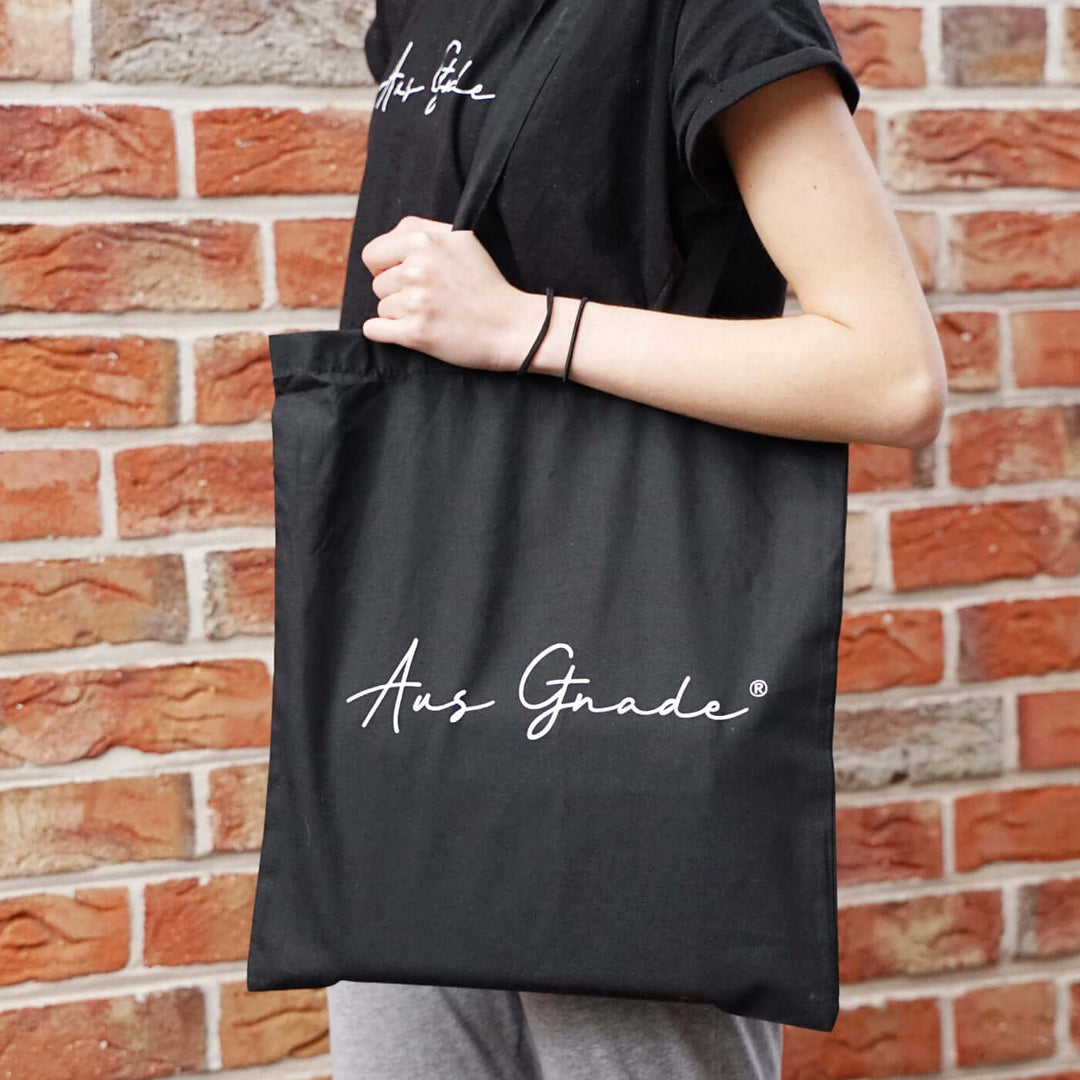 Tasche "Aus Gnade" · Baumwolle · Schwarz – Aus Gnade